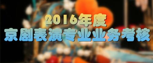 骚逼诱惑啪啪国家京剧院2016年度京剧表演专业业务考...